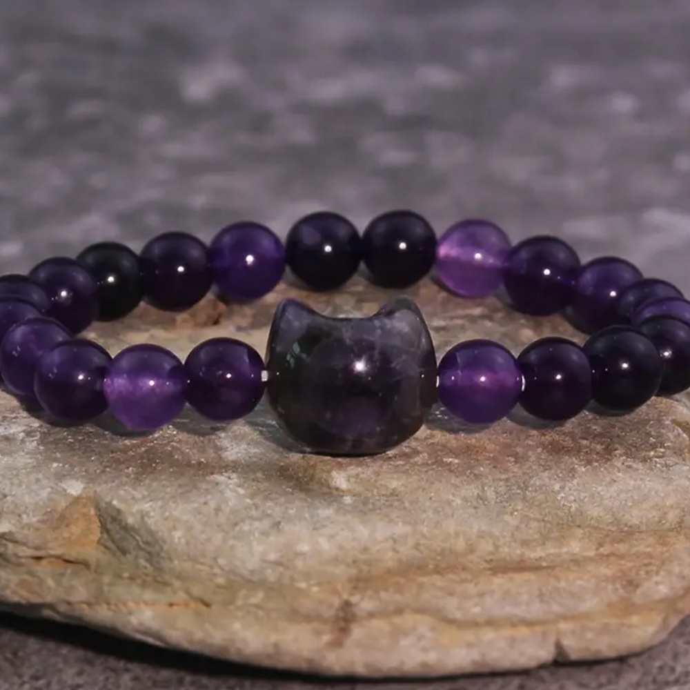 Cat gemstone bracelet - Picture 2 of 6